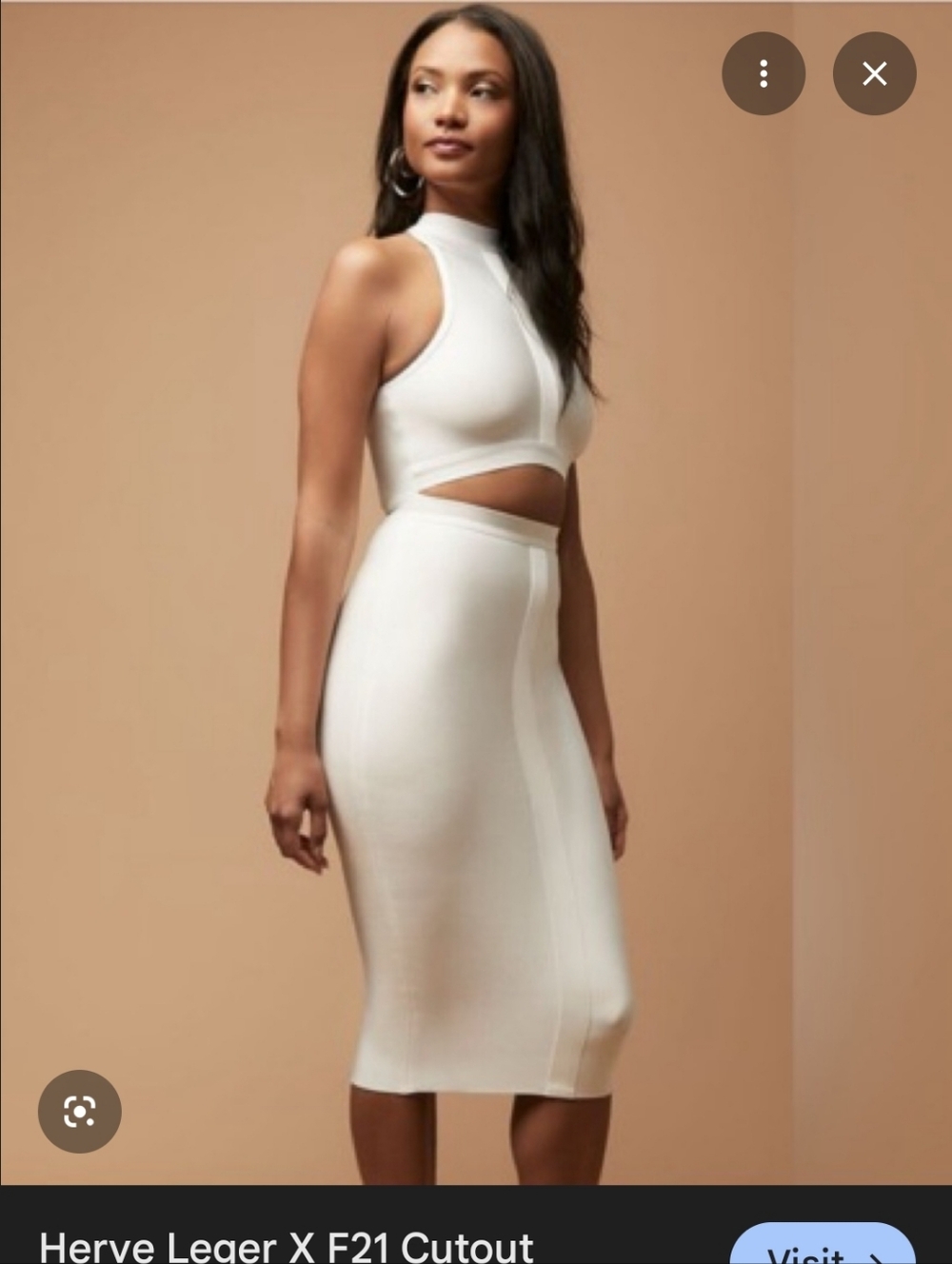 Herve Leger For F21 White Bandage Dress